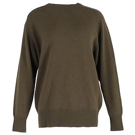 Victoria Beckham Strickpullover aus olivgrüner Wolle Grün Olivgrün