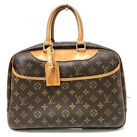 Sac à main Deauville Monogram Louis Vuitton Marron
