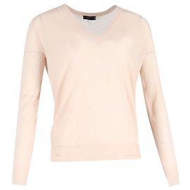 Suéter V de lana rosa Joseph Rosa