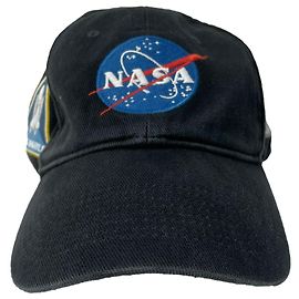Gorra de béisbol Balenciaga x NASA en algodón negro Negro