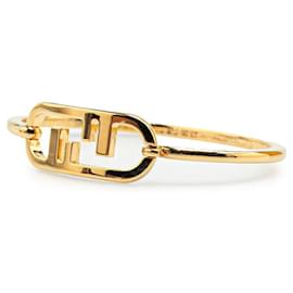 Fendi-Fendi O'Lock Gold Plated Bracelet-Golden,Metallic