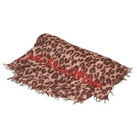 Sciarpa Logo Leopardo Louis Vuitton Rosa