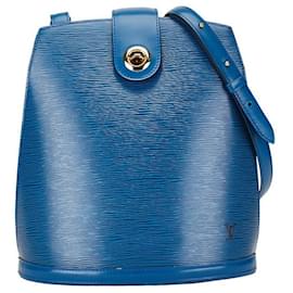 Louis Vuitton-Louis Vuitton Epi Cluny Shoulder Bag-Blue
