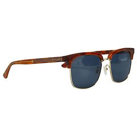 Gucci Plastic Sunglasses Brown Blue Brown