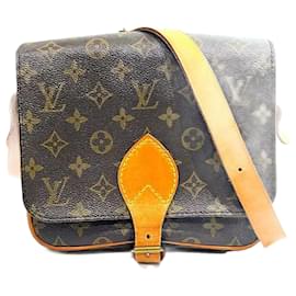 Louis Vuitton-Louis Vuitton Monogram Cartouchiere Bag-Brown