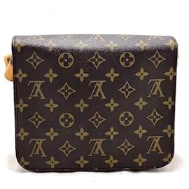 Louis Vuitton-Louis Vuitton Monogram Cartouchiere Shoulder Bag-Brown