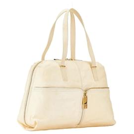 Fendi-Fendi Zucca Unzipped Leather Tote Bag-Brown,Beige