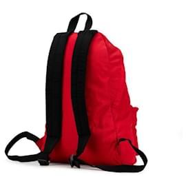 Balenciaga-Balenciaga Explorer Nylon Canvas Backpack Red-Red