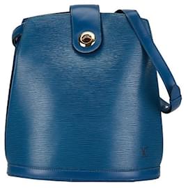 Louis Vuitton-Louis Vuitton Epi Cluny Shoulder Bag-Blue