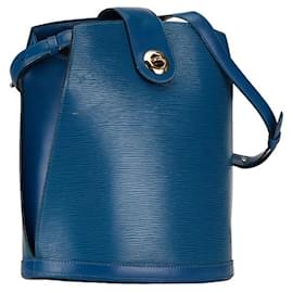 Louis Vuitton-Louis Vuitton Epi Cluny Shoulder Bag-Blue