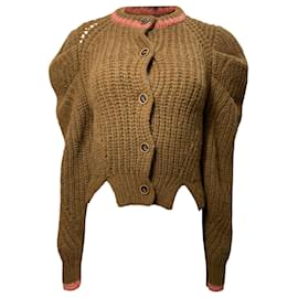 Ulla Johnson-Ulla Johnson Elle Cardigan in Brown Alpaca-Brown