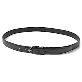 Yves Saint Laurent-Saint Laurent Men's Leather Belt Black-Black