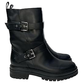 Gianvito Rossi-Bottines Gianvito Rossi Thiago en cuir noir-Noir