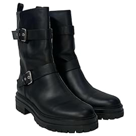 Gianvito Rossi-Bottines Gianvito Rossi Thiago en cuir noir-Noir