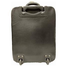 Bally-Bally Black Leather Suitcase Bag-Black