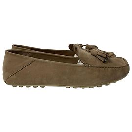 Mocassin Loro Piana Dot Sole Walk en daim marron Marron Rouge