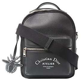 Christian Dior-Christian Dior Men's Atelier 2WAY Shoulder Bag Black-Black