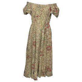 Abito midi con spalle scoperte in cotone stampato floreale di Ulla Johnson Altro