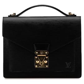 Louis Vuitton-Louis Vuitton Epi Monceau Leather Handbag-Black