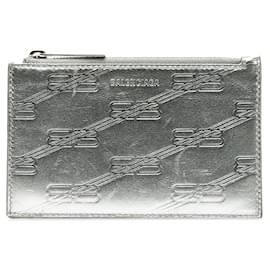 Balenciaga-Prada Saffiano Leather Shoulder Bag-Silvery,Metallic