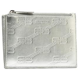 Balenciaga-Prada Saffiano Leather Shoulder Bag-Silvery,Metallic
