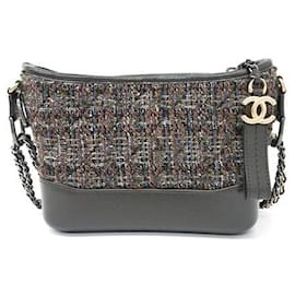 Chanel-Chanel Tweed Gabrielle Hobo Bag Small-Brown