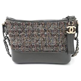 Chanel-Chanel Tweed Gabrielle Hobo Bag Small-Brown