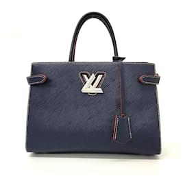 Louis Vuitton-Louis Vuitton Epi Twist Tote & Shoulder Bag -Blue