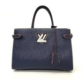 Louis Vuitton-Louis Vuitton Epi Twist Tote & Shoulder Bag -Blue