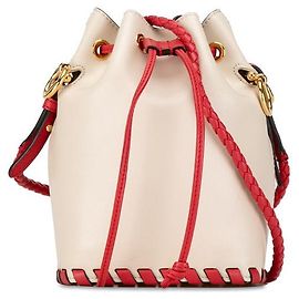 Bolsa de ombro Mon Tresor em couro Fendi Marrom Bege