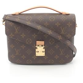 Louis Vuitton-Louis Vuitton Pochette Metis MM Handbag Brown M44875-Brown