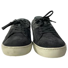 Baskets à lacets Allacciato Color-Block de Tod's en daim noir et gris Gris