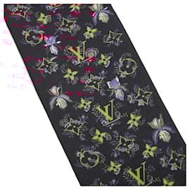 Louis Vuitton-Louis Vuitton Silk Twilly Scarf-Brown,Beige