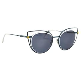 Fendi-Fendi Plastic Sunglasses-Blue