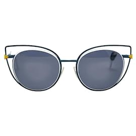 Fendi-Fendi Plastic Sunglasses-Blue