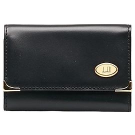 Alfred Dunhill Étui en cuir Dunhill pour 6 clés Noir