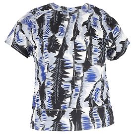Camiseta de cuello redondo estampada Marni en algodón multicolor Multicolor