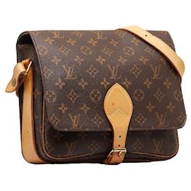 Louis Vuitton-Louis Vuitton Monogram Cartouchiere GM Shoulder Bag-Brown