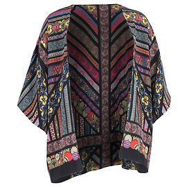 Jaqueta kimono estampada Etro em seda multicolorida Multicor