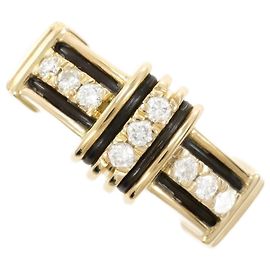 Bague en diamant Aquascutum Doré Métallisé