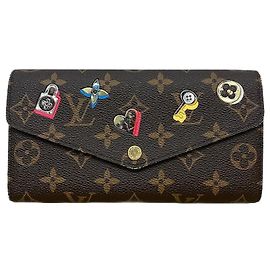 Cartera Louis Vuitton Monogram Sarah Love Lock Castaño