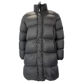 Giacca imbottita con cappuccio in shell tinto Moncler Lechaud in poliammide nera Nero