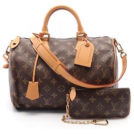 Louis Vuitton Monogram Leder Speedy 40 Tasche Braun
