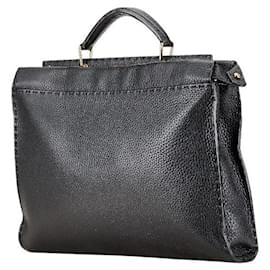 Fendi-Fendi Peekaboo Fit Bugs Eye Monster Bag-Black