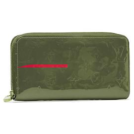 Louis Vuitton-Louis Vuitton Monogram Vernis Zippy Wallet-Pink