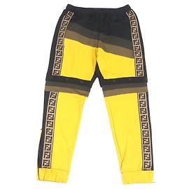 Fendi FF Logo Zucca Joggers Pants Black XL Black