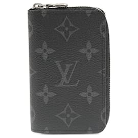 Louis Vuitton-Louis Vuitton Monogram Eclipse Zippy Coin Purse M81662-Black