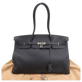 Hermès Hermes Birkin 45 Long Handbag Black Black