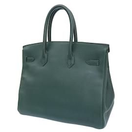 Hermès-Hermes Birkin 35 Handbag Ardennes Green-Green