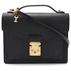 Louis Vuitton-Louis Vuitton Epi Monceau Second Bag-Black